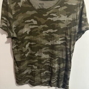 PINK Victoria's Secret Green Camo Tee